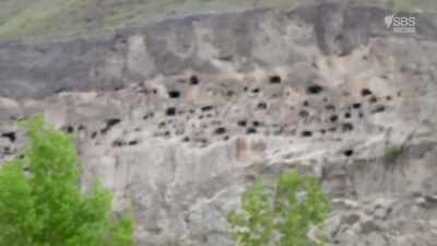 These caves have existed
since the Bronze Age, - From Russia to Iran: Crossing Wild Frontier