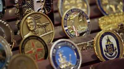 ‐ These coin holders represent - Lost Gold of World War II