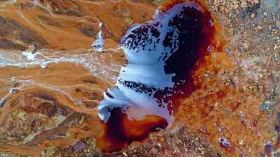 These colors are created
by mineral riches. - Europe From Above