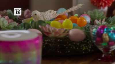 These Easter decorations
look great! - Easter Under Wraps
