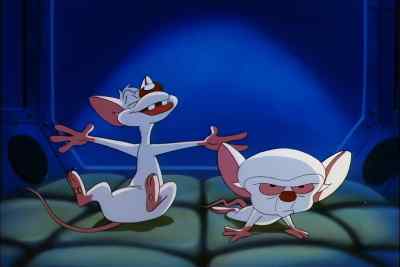 THESE EXPERIMENTS
ARE DEGRADING. - Pinky and the Brain