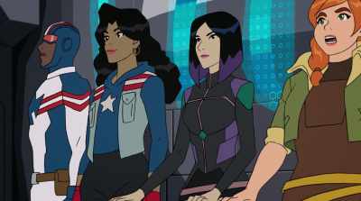 These guys sure do know
how to build a space station. - Marvel Rising: Secret Warriors