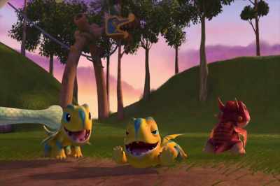 These little guys are barely hatchlings.
What are they doing here? - Dragons: Rescue Riders