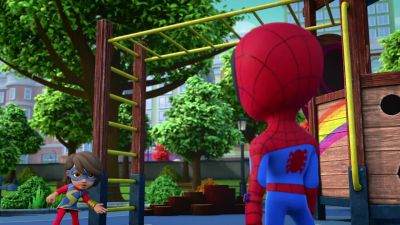 These little monkeys are almost as hard to catch as... - Spidey and His Amazing Friends