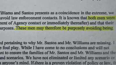 "These men may therefore
be purposely - Never Seen Again