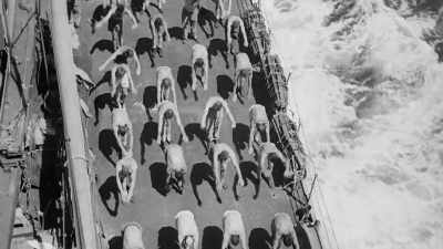 THESE MEN WOULD BE CRAWLING
THROUGH BRUSH AND CANE FIELDS, - The Pacific War in Color