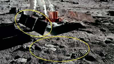These panels should look
almost like lighted sand, - American Moon