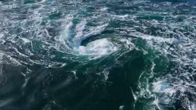 These powerful tidal
currents mix-up the water, - Wild Isles