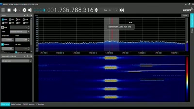 These readings on
the spectrum analyzer - Beyond Skinwalker Ranch