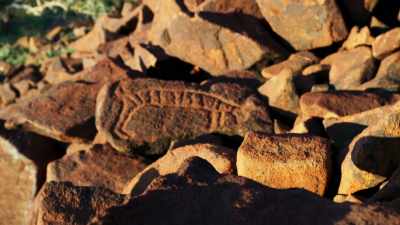 These rocks are now its memorial. - Seven Worlds, One Planet
