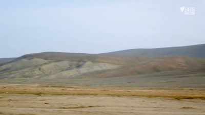 These sands are home
to 340 mud volcanoes - From Russia to Iran: Crossing Wild Frontier