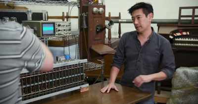 These test leads go
to this 1906 telephone. - White Rabbit Project