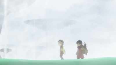 These "umbrellas" and the steam provide good cover, - Made in Abyss: Wandering Twilight
