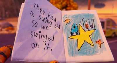"They had a swing set,
so we swinged on it. - Dog Man