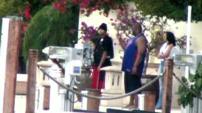 They were actually spotted in Miami - Chris Brown: A History of Violence
