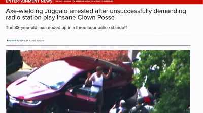 They also cited a Juggalo
who shot and wounded - The United States of Insanity