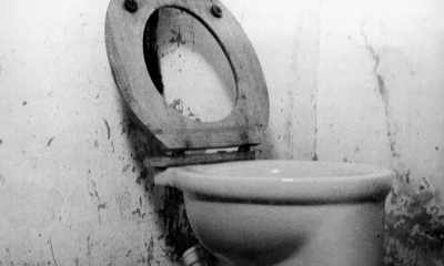They had an old toilet
that had a tile floor - The Bloody Hundredth