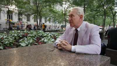 They are shitting a brick,
because he's challenging the status quo. - Get Me Roger Stone