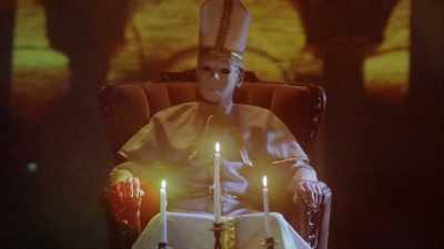 - They are surrounded by
figures in various macabre garb, - The UnBelievable with Dan Aykroyd