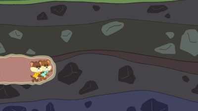 They are unable to
get through
the rocks themselves, - Bugs Bunny Builders