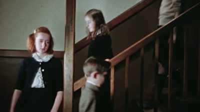THEY BECOME ROUTINE
FOR AMERICAN SCHOOL KIDS. - The Pacific War in Color