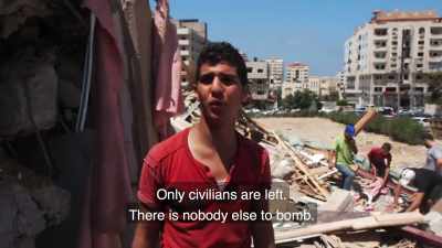 They bomb civilians,
because there is no Resistance here. - Killing Gaza