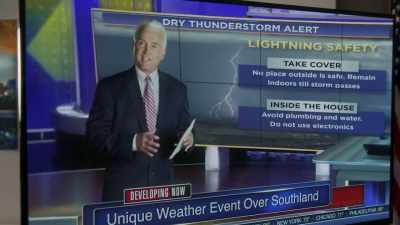They call it a dry thunderstorm. - 9-1-1