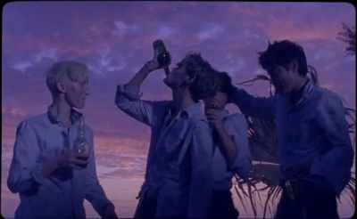 They celebrated their regained freedom
until dawn. - The Wild Boys
