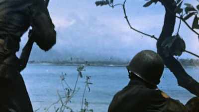 They clear the
island in four days. - The Pacific War in Color