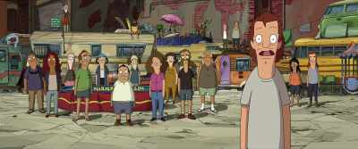 They dance like this.
(GRUNTS) - The Bob's Burgers Movie