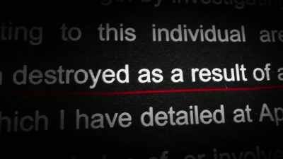 They destroyed a lot
of documentation, - No Stone Unturned