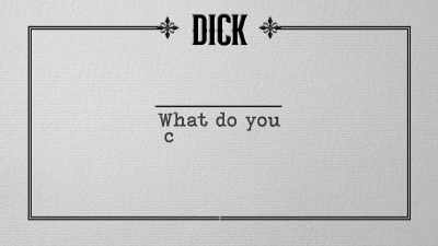 They don't want a stranger
making decisions for them." - History of Swear Words