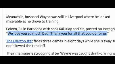 They quoted what I had wrote
under the picture. - Coleen Rooney: The Real Wagatha Story
