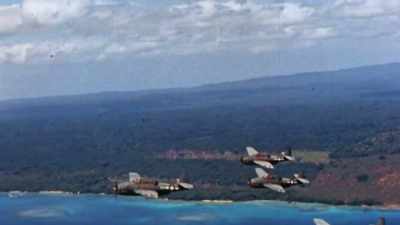 They eliminate
their targets one by one, - The Pacific War in Color