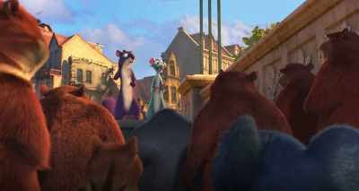 - They found food!
- [cheering] - The Nut Job 2: Nutty by Nature