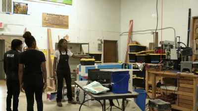 THEY HAD PEOPLE WORKING ON ALL
TYPES OF CRAFTS AND PROJECTS, - Harlem Globetrotters: Play It Forward