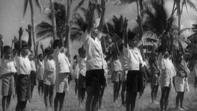 THEY HAVE BEEN FORCED
TO LEARN JAPANESE - The Pacific War in Color