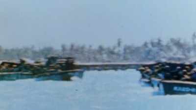 They have one
choice: abandon ship -- - The Pacific War in Color