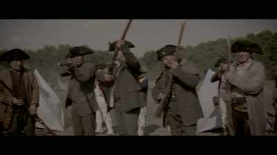 ‐ They have to raise
their muskets - Washington