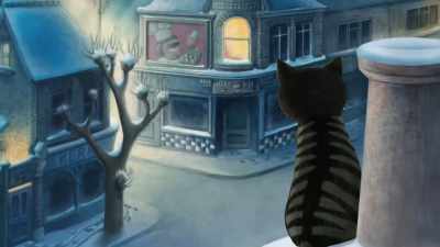 "They haven't had trees that walk
about and shout at them." - Mog's Christmas