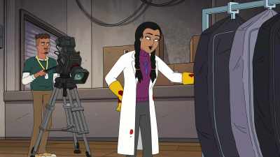They hired me
as the corpse wrangler, - Grimsburg