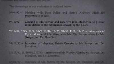 They interviewed this child
nine times. - Allen v. Farrow