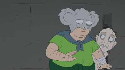 They kept me alive
down here... for him. - Koala Man