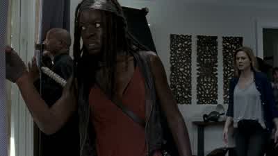 They knocked the sculpture over. - The Walking Dead