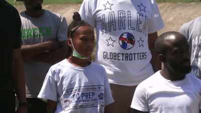 THEY KNOW ALL ABOUT WHAT'S GOING
ON WITH THE WATER HERE - Harlem Globetrotters: Play It Forward