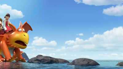They landed.
(mermaid wailing) - Zog and the Flying Doctors
