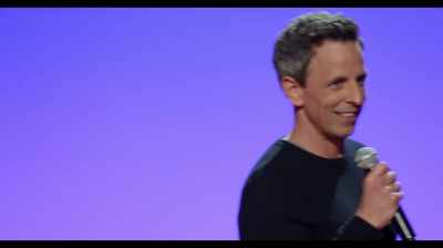 They were like,
"Hey, you guys coming or not, eh?" - Seth Meyers: Lobby Baby