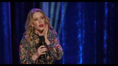 They were looking at me, like,
"How did she get dressed today?" - Katherine Ryan: Glitter Room
