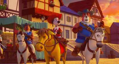 They must ensure
that he cannot get in before the Ball. - Dogtanian and the Three Muskehounds
