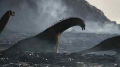 They must escape to higher ground
and quickly. - Prehistoric Planet